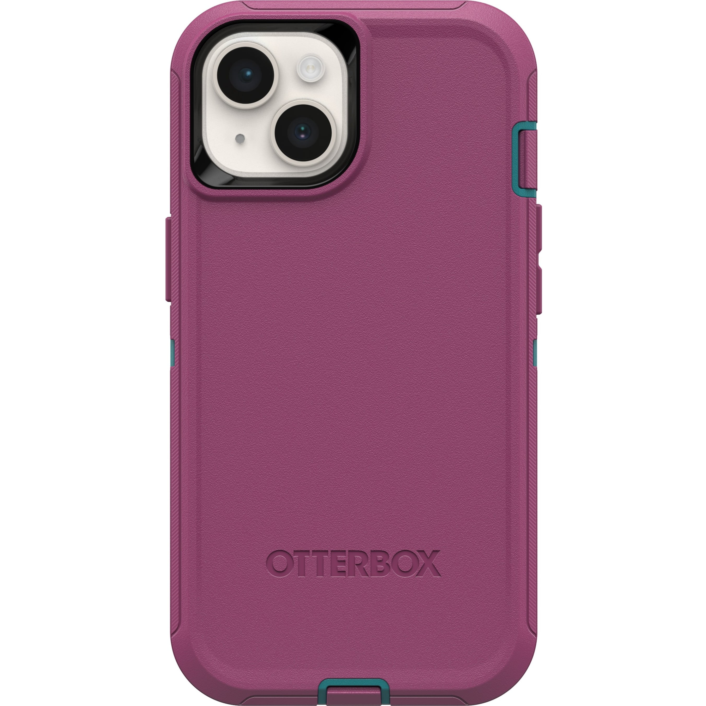 OtterBox Defender Rugged Carrying Case (Holster) Apple iPhone 14, iPhone 13 Smartphone, Canyon Sun (Pink)