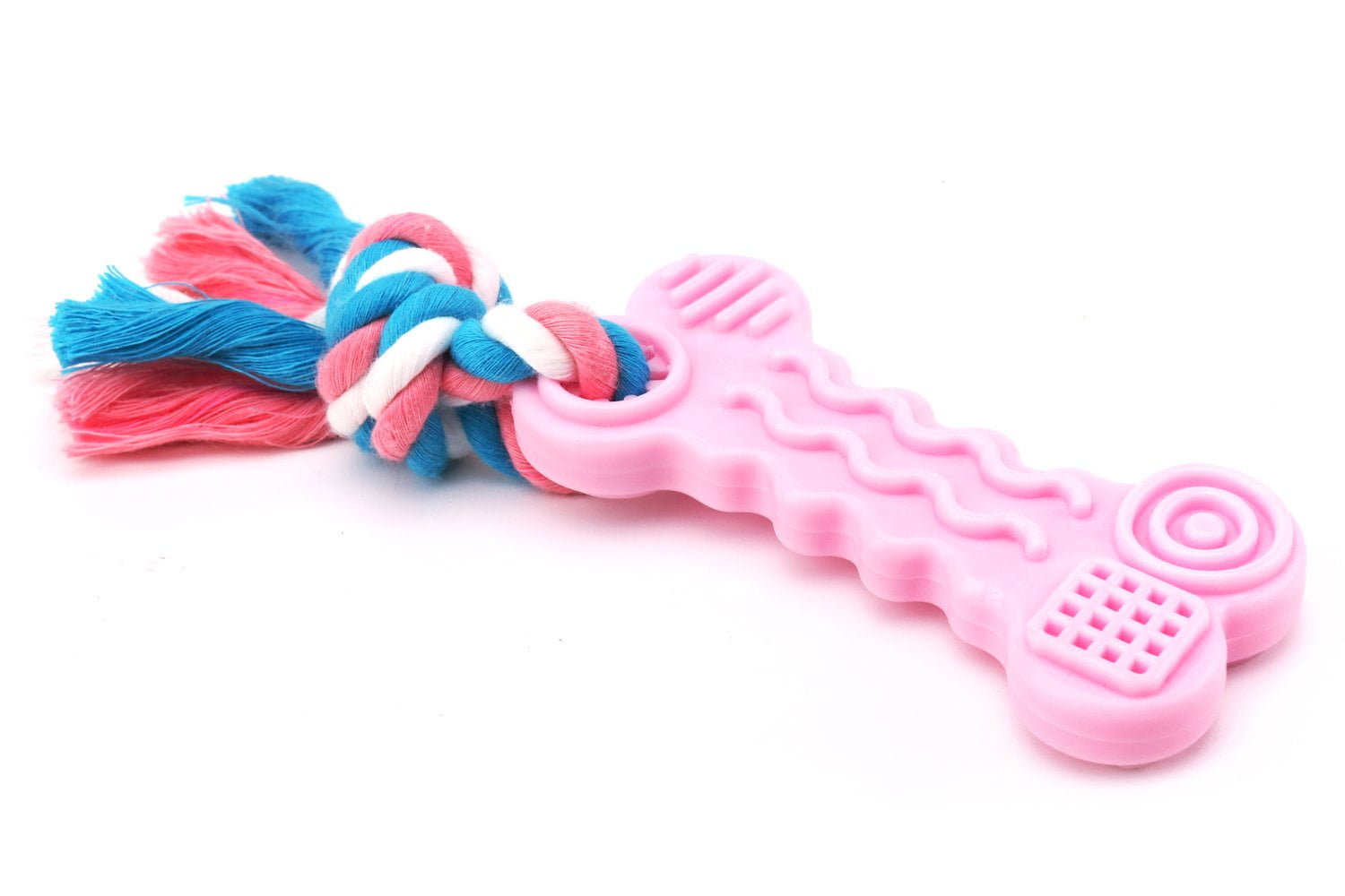 Dog Toys for Aggressive Chewers,Indestructible Pet Chew Toys Bone for Puppy Dogs?Pink Bone