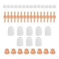 thumbnail image 2 of de aire, consumibles, puntas de electrodos, Kit de copa de protección de boquilla apto para 46 piezas kusrkot cortadores de plasma, 2 of 8