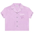 thumbnail image 2 of Btween Girls Pajama Set 4 Pack Short Sleeve Button-Down Sleepwear with Shorts, Soft Brushed ITY Fabric, 2 of 5