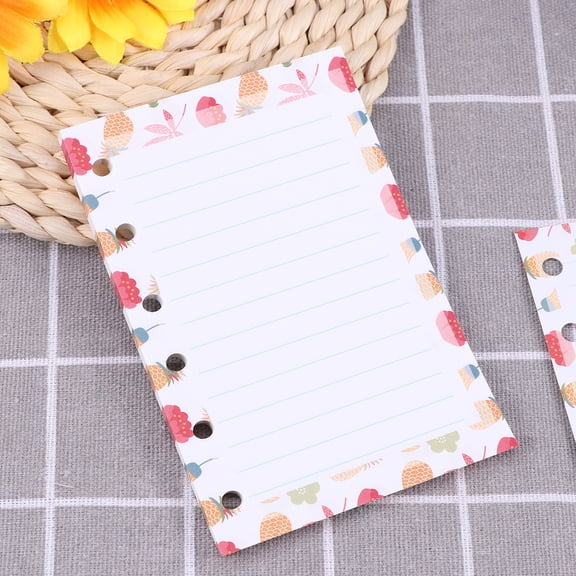 TABLZONE Chic A7 Filler Paper 6 Holes White for Planner and Notebook Use