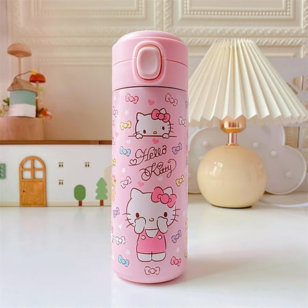 

Cartoon Sanrio Vacuum Cup Anime Thermos Cute Cartoon Bounce Lid Straight Drink Cup Gift