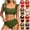 White, variant on Womens 2 Piece Ruffle Cap Sleeve Shoulder Square Neck Bikini Set Ribbed High Waist Ruched High Cut Bathing Suit White