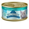 (24 Pack) Blue Buffalo Wilderness Wild Delights Chicken & Trout Grain Free Wet Cat Food, 3 oz. Cans
