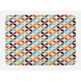 thumbnail image 1 of Geometric Circle Bath Mat, Old-Fashion Bound Squaring Circle Forms in Different Tones Centre Image, Non-Slip Plush Mat Bathroom Kitchen Laundry Room Decor, 29.5 X 17.5 Inches, Multicolor, Ambesonne, 1 of 2
