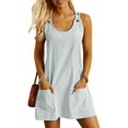 thumbnail image 1 of Vestido de verano ETCYY NEW sin mangas con estampado de rayas y bolsillo, 1 of 4
