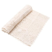 Kitandove Rural Simple Lace Design Tablecloth Cotton 1Pcs 23.6x23.6in