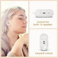 thumbnail image 3 of Cute AirPod Pro 2 Case with Pearl Wrist Chain Bling Marble Design for Women and Girls, 3 of 5