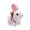 2pc#White,Brown, variant on Interactive Plush Bunny Backpack with Moving Ears & Sounds, Walking Electronic Pet Rabbit with Tail Wagging, Remote Control Stuffed Animal Toy, Easter Basket Stuffers Gift for Kids