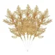 thumbnail image 3 of Ramas de hojas de pino artificiales, plantas falsas de oro y plata para Navidad, guirnalda con purpurina, adorno para árbol de Navidad, decoración para el hogar y la habitación, 3 of 5