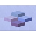 thumbnail image 1 of Ahgly Company Machine Washable Indoor Rectangle Transitional Medium Slate Blue Area Rugs, 4' x 6', 1 of 7