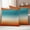 Orange Blue, variant on Teal Burnt Orange Ombre Outdoor Waterproof Throw Pillow Covers 16x16 Set of 2, Contemporary Gradient Abstract Art Pillowcases Cushion Pillowcase for Couch Sofa Patio Outside Pillow Protector
