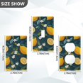 thumbnail image 7 of Yayeee Toggle Light Switch Wall Plate 1-Gang 4.5"x2.7" Home Decorative Outlet Cover, Green Lemons, 7 of 7