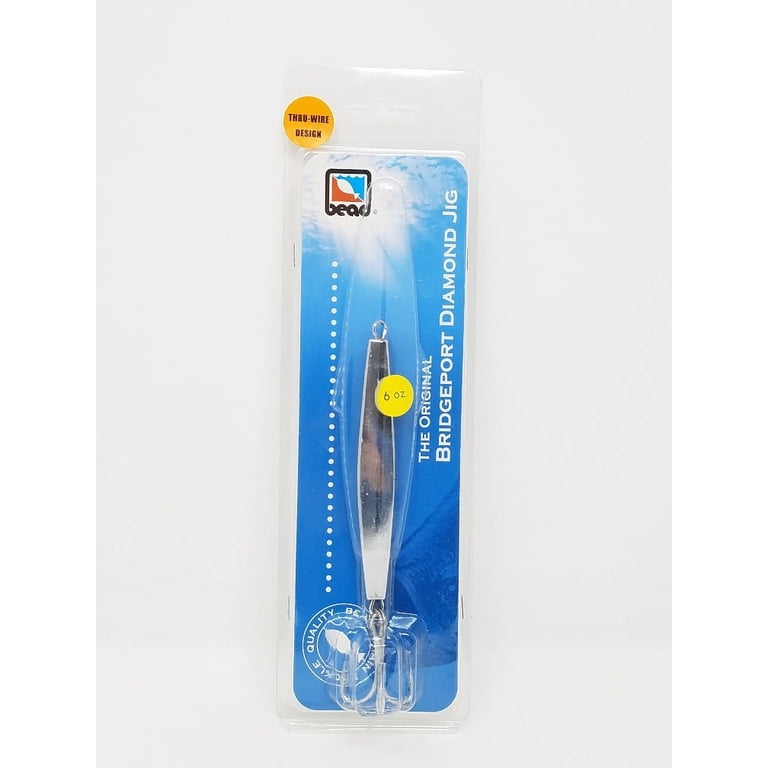 Bridgeport Diamond Jig 6 oz - Hooks - Saltwater Fishing Lure