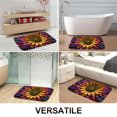 thumbnail image 2 of 1pc Papermade Sunflower Absorbent Non-Slip Bathroom Thickened Flannel Rug Decor,Soft,Quick Drying,Suitable For Indoor/outdoor Use,Bathrooms,Bedrooms,Kitchens,Terrace,Laundry Rooms,16"x24", 2 of 9