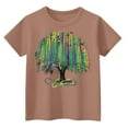 thumbnail image 3 of CCRFTGI Mardi Gras Shirt for Kids Girls Size 10-12 Funny 0 Shirts Fashion Beads T-Shirt Holiday Crew Neck Carnival T-Shirt Light Brown 5-6 Years, 3 of 3