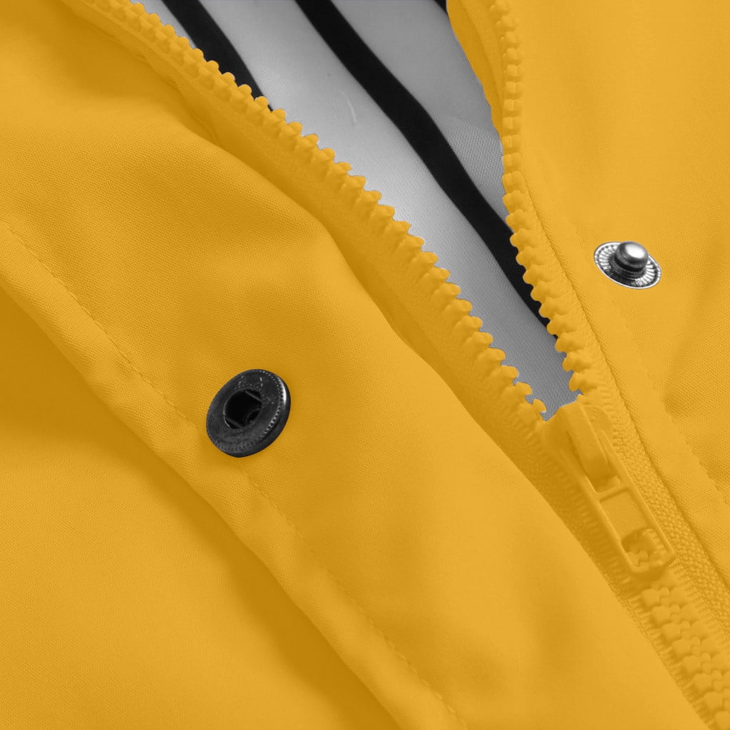 Plus Size Windbreaker Jacket for Women Lightweight Zip up Button down Drawstring Hooded Packable Coat - image 4