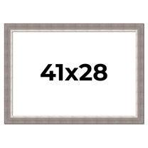41x28 Frame Grey Real Wood Picture Frame Width 2.75 Inches | Interior Frame Depth 0.5 Inches |