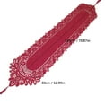 thumbnail image 3 of adviicd Lace Table Flag Piano Frame Shoe Cabinet Tea Table Mat Dust Proof Cloth Table Towel Holiday Table Flag White And Red, 3 of 5