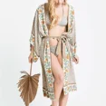 thumbnail image 5 of Kimono Cardigan largo TEELYNN Mujer estampado floral Boho, 5 of 5