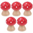 thumbnail image 2 of 5Pcs Note Clamps Holder Mushroom Shaped Photo Clips Wedding Message Holder, 2 of 6