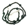 Blue Moon Beads Glass 18" Black Necklace, 1 Each