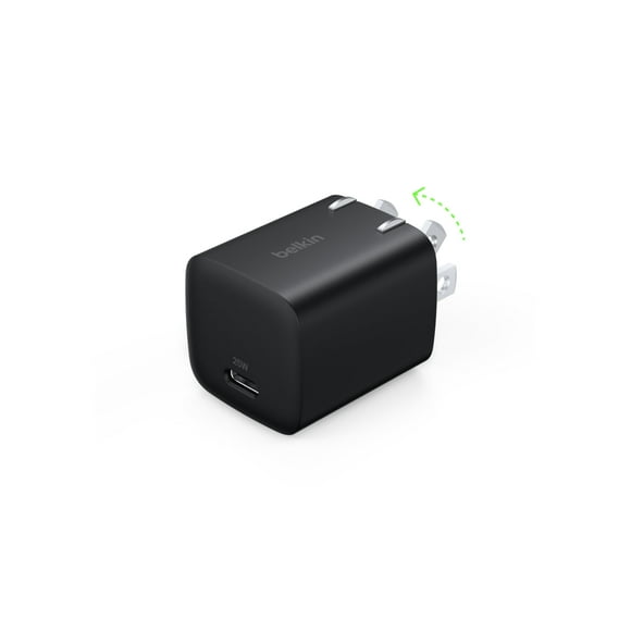 Bloque de cargador USB C de 25 W, Belkin PD3.0 PPS, carga rápida, negro