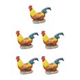thumbnail image 3 of Transemion Statue en Résine Statue de Poulet Décorative pour Jardin Patio pour Pelouse Position Allongée S 5Ensemble, 3 of 6