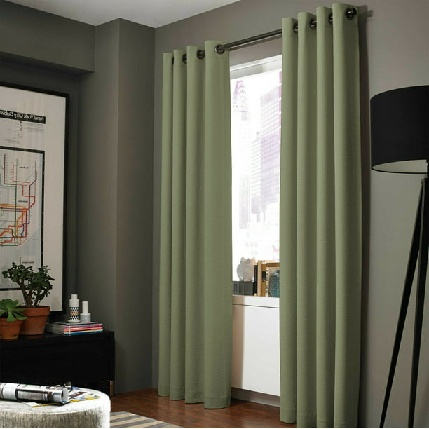 Window Curtain Ds Bronze Grommets, Sage Green Living Room Curtains
