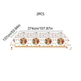 thumbnail image 3 of 2 Pcs Thanksgiving Floral Tablecloth, Fall Rectangle Disposable Plastic Table Cover for Long Table Party Home Halloween Decoration, Waterproof Autumn Table Decor, 54x108 Inches, 3 of 6