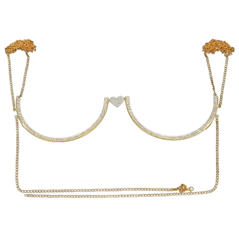 Sequin Bra Chain Sequin Body Jewelry Chest Chain Bra Jewelry