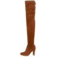 thumbnail image 1 of Eve 01 Bottes de Combat à Talon Épais Extensible pour Femmes Camel 8.5, 1 of 4