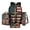 American Flag Cross, variant on Vibrant Tie-dye Colorful Pattern 4Pcs School Backpack Set for Kids 17 Inch Large Bookbag with Insulated Lunch Box, Pencil Case, Water Bottle Holder Back to School Gifts