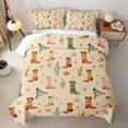 thumbnail image 2 of Erosebridal Cowgirl Cowboy Bed Spread Queen for Boys Girls, Western Cactus Queen Coverlet Set, 3pcs, 2 of 7