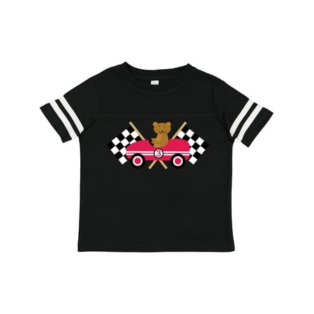 

Inktastic Race Car Racing Bear Animal Gift Toddler Boy or Toddler Girl T-Shirt