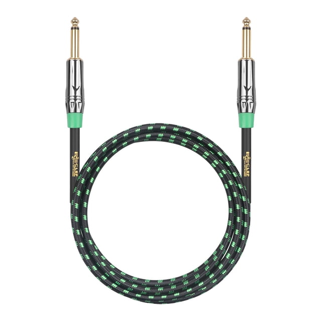 Cable para guitarra Clef Audio Labs, 1,8 m, 1/4, recto, chapado en oro