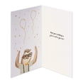 thumbnail image 2 of American Greetings Funny Hipster Sloth Birthday Card with Foil, 2 of 4