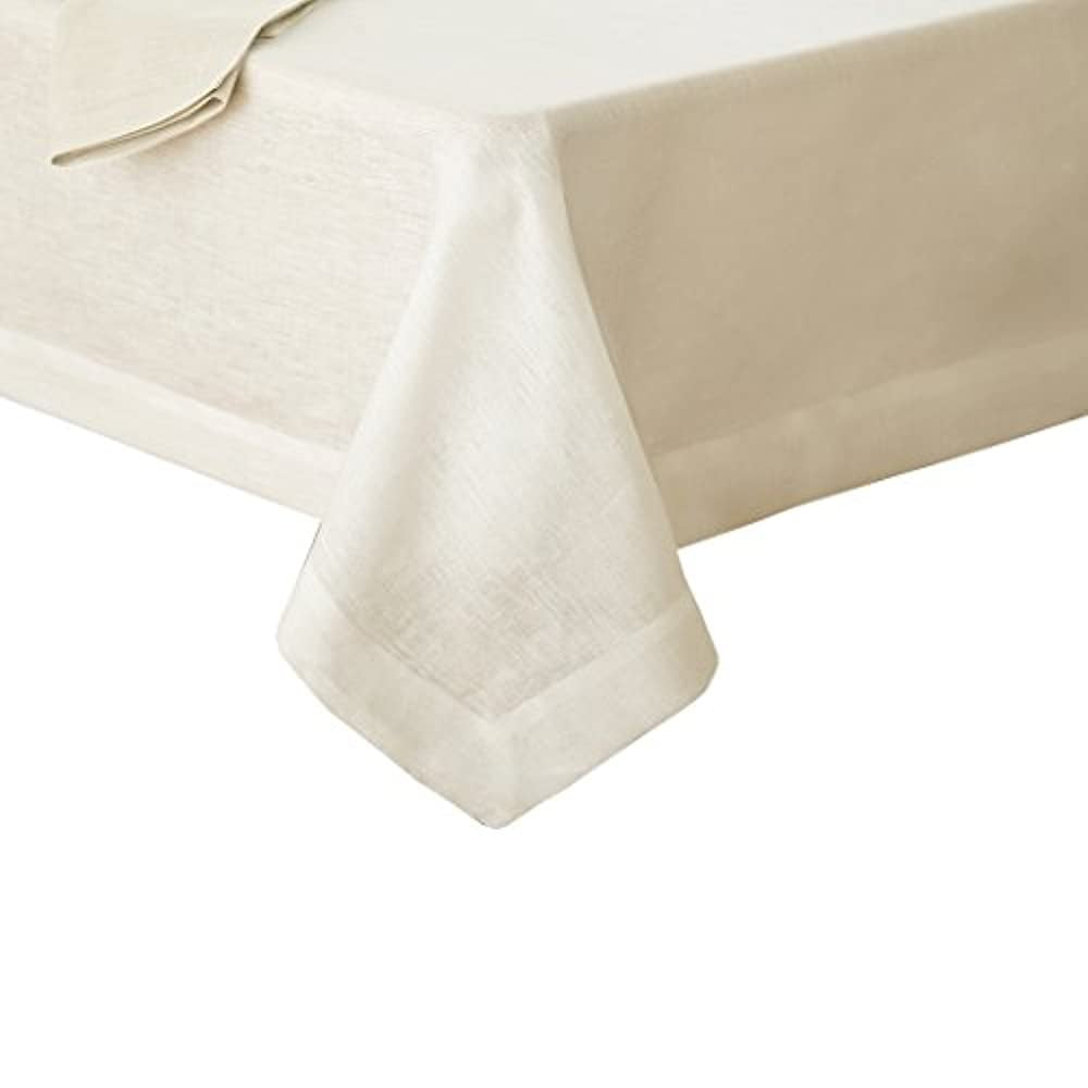 Villeroy and Boch La Classica Luxury Linen Fabric Tablecloth, 70" x 126