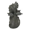 thumbnail image 4 of Fantasy Fiery Romance Dragon Lovers Hugging Garden Figurine Faux Stone Resin, 4 of 9