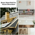thumbnail image 5 of Brass Sheet Roll, 0.2 x 100 x 3000mm Metal Flashing Brass Foil Roll, Gold, 5 of 6