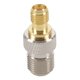 thumbnail image 4 of Adaptador coaxial coaxial Rf Sma hembra a F hembra, plateado Afortunado Sencillez, 4 of 5