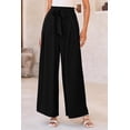 thumbnail image 4 of PRETTYGARDEN Women's Wide Leg Work Pants Business Casual High Waisted Loose Palazzo Trouser Summer Clothes, 4 of 8