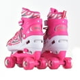 thumbnail image 4 of Patins à Roulettes Lumineux pour Filles Taille Ajustable Matériaux Roues Lumineuses Roulement Silencieux Aucune Installation Requise pour Enfants de 5 à 12 Ans, 4 of 6