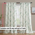 THD Yasmine Floral Room Darkening Rod Pocket Light Filtering Curtain ...