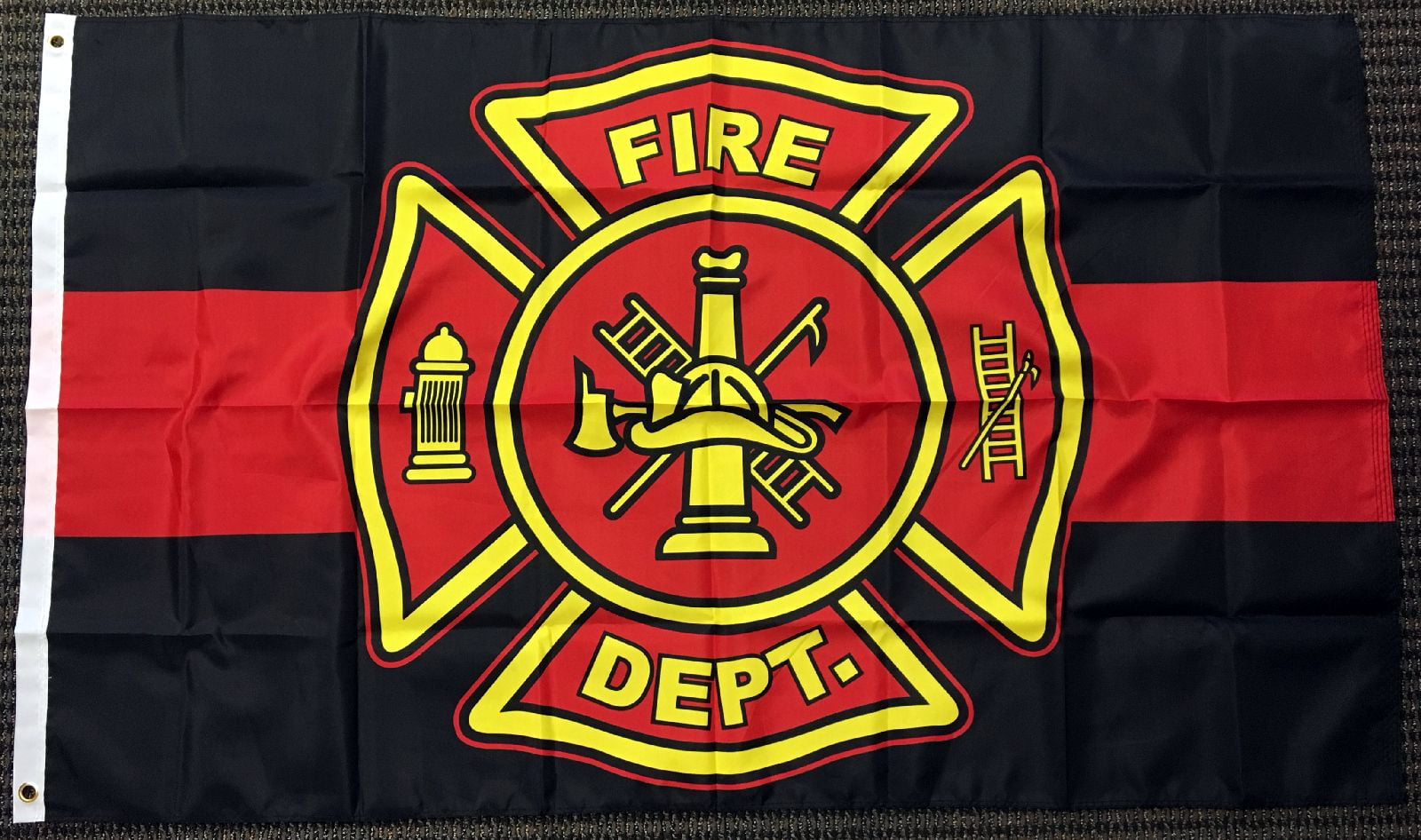 LARGE Fire Fighter Fire Department Banner Flag Poster 