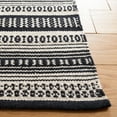 thumbnail image 4 of SAFAVIEH Montauk Joanna Striped Cotton Area Rug, Black/Ivory, 5' x 8', 4 of 9
