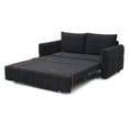thumbnail image 4 of LUCKHAO 3 in 1 Convertible Sleeper Sofa Bed with Pull Out Bed , Comfy Teddy Convertible Deep Seats Sofa Loveseat , Sleeper Sofa Futon Couches for Living Room, 4 of 10