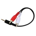thumbnail image 4 of Paquete de 2 cables de audio EBOOT de 15 cm y 3,5 mm macho a 2 RCA macho, 4 of 4