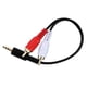 thumbnail image 4 of Paquete de 2 cables de audio EBOOT de 15 cm y 3,5 mm macho a 2 RCA macho, 4 of 4