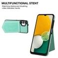 thumbnail image 2 of Galaxy A13 4G/5G 6.5" Wallet Case, Allytech Crossbody Shoulder Carrying Purse Cover RFID Blocking Card Slots Holder Flip PU Leather Stand Shockproof Case for Samsung A13 2022, Green, 2 of 7